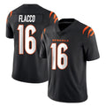 Pkot C.Bengals #16 Joe Flacco Player Black Vapor Untouchable Limited Home Game Stitched Jerseys