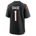 Pkot C.Bengals #1 Ja'Marr Chase Black Game Stitched Jerseys