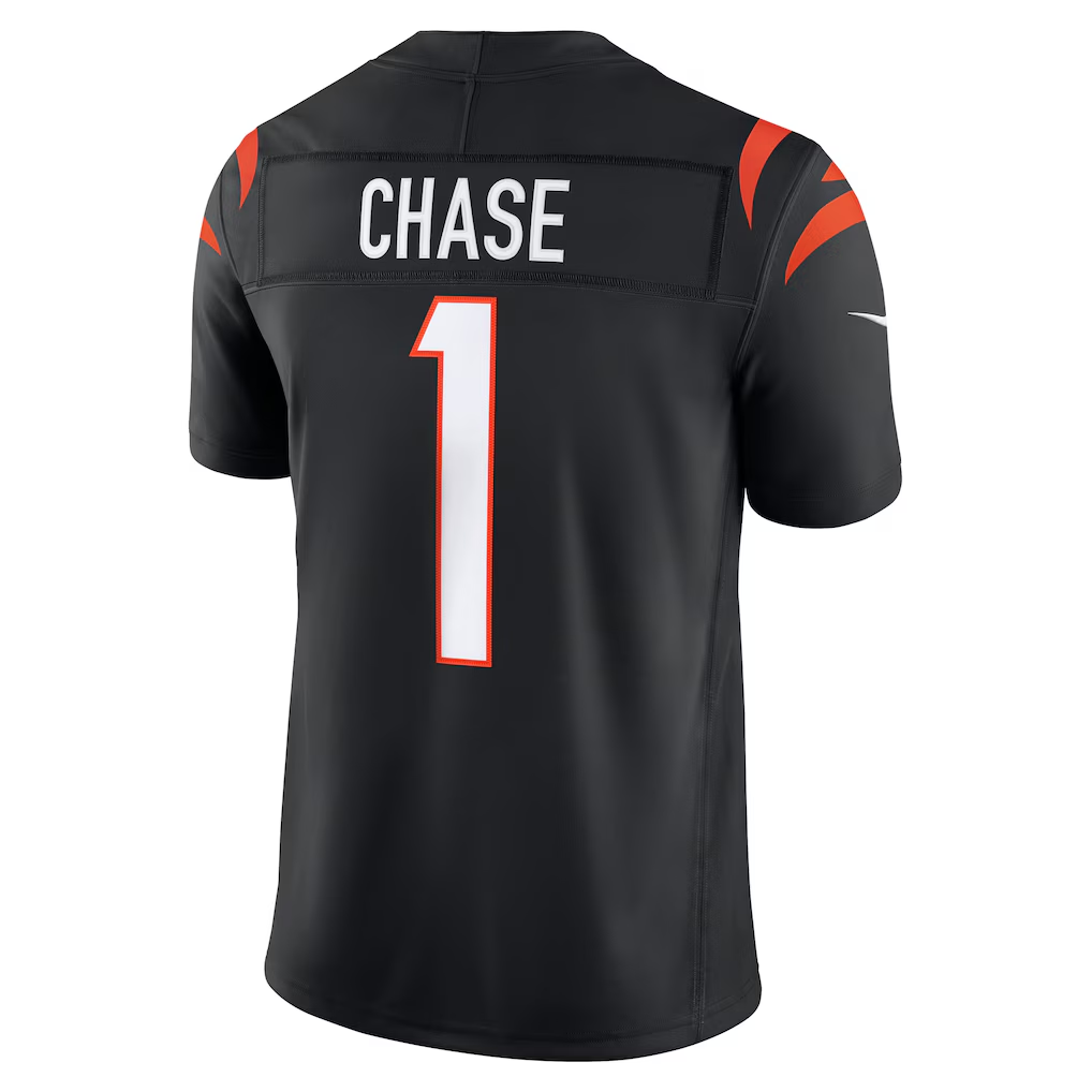 Pkot C.Bengals #1 Ja'Marr Chase Black Game Stitched Jerseys