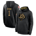 Pkot C.Bengals #1 Ja'Marr Chase Player Black Salute to Service Pullover Hoodies Limited Stitched Jerseys