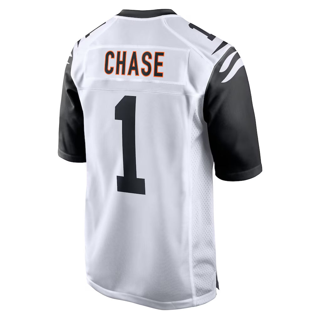 Pkot C.Bengals #1 Ja'Marr Chase Player White Alternate Home Game Stitched Jerseys