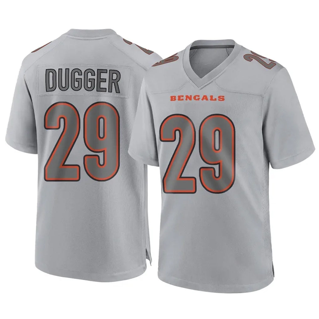 Pkot C.Bengals #29 Kyle Dugger Player Gray Atmosphere Fashion Game Stitched Jerseys