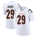 Pkot C.Bengals #29 Kyle Dugger Player White Home Game Stitched Jerseys
