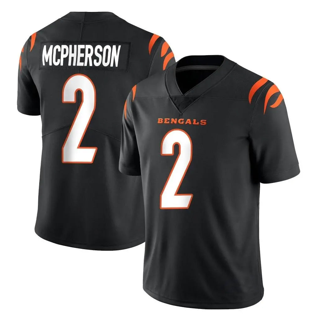 Pkot C.Bengals #2 Evan McPherson Player Black Vapor Untouchable Limited Home Game Stitched Jerseys