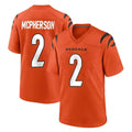 Pkot C.Bengals #2 Evan McPherson Player Orange Home Game Stitched Jerseys