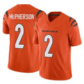 Pkot C.Bengals #2 Evan McPherson Player Orange Vapor F.U.S.E. Limited Home Game Stitched Jerseys