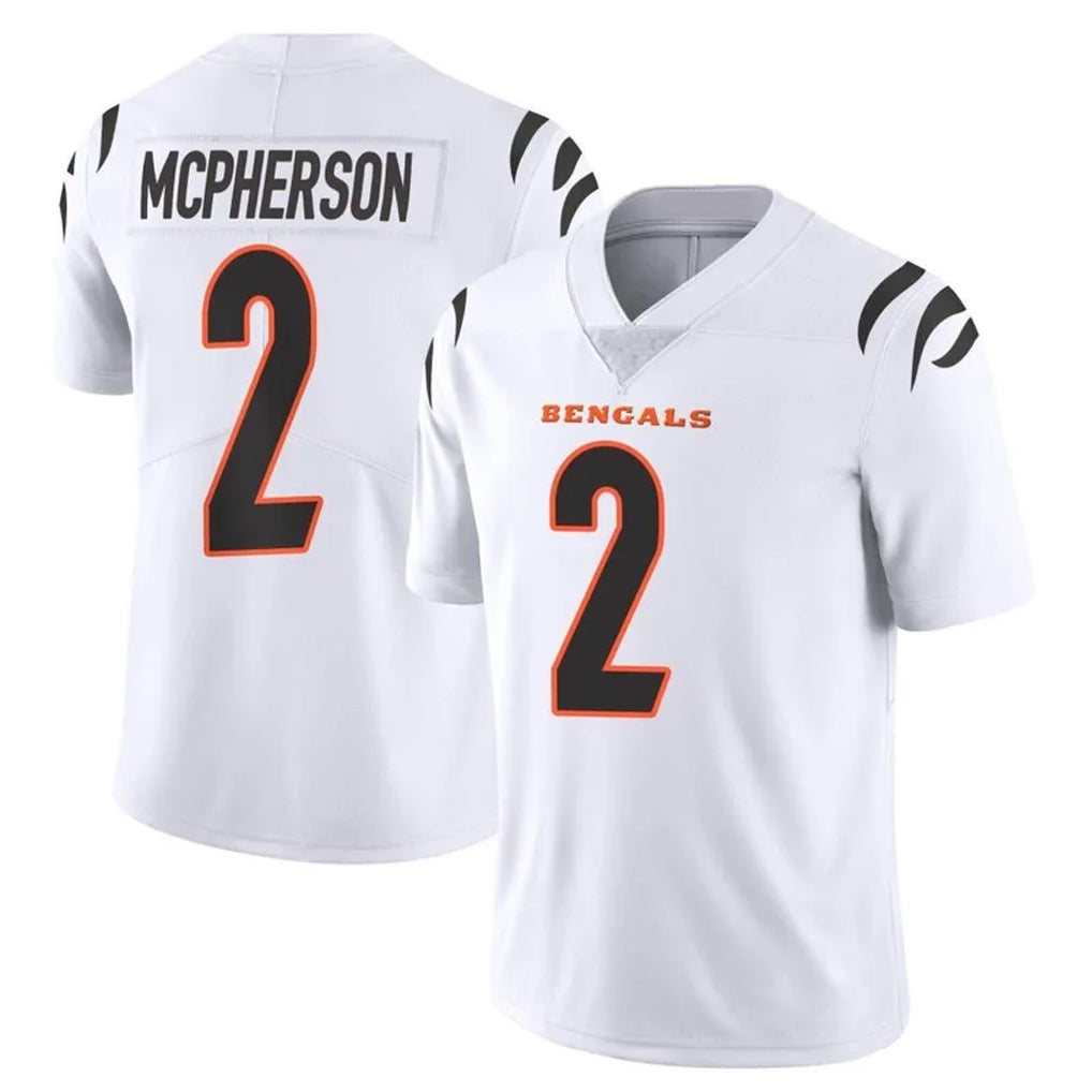 Pkot C.Bengals #2 Evan McPherson Player White Vapor Untouchable Limited Home Game Stitched Jerseys