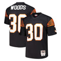 Pkot C.Bengals #30 Ickey Woods Player Black Mitchell & Ness 1988 Legacy Replica Stitched Jerseys
