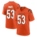 Pkot C.Bengals #53 Boye Mafe Player Orange Home Game Stitched Jerseys