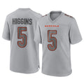 Pkot C.Bengals #5 Tee Higgins Player Gray Atmosphere Fashion Game Stitched Jerseys