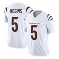 Pkot C.Bengals #5 Tee Higgins Player White Vapor F.U.S.E. Limited Home Game Stitched Jerseys