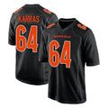 Pkot C.Bengals #64 Ted Karras Player Black Fashion Game Stitched Jerseys