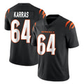 Pkot C.Bengals #64 Ted Karras Player Black Vapor Untouchable Limited Home Game Stitched Jerseys