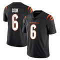 Pkot C.Bengals #6 Brian Cook Player Black Vapor Untouchable Limited Home Game Stitched Jerseys