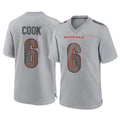 Pkot C.Bengals #6 Brian Cook Player Gray Atmosphere Fashion Game Stitched Jerseys