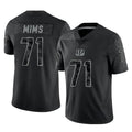 Pkot C.Bengals #71 Amarius Mims Player Black Reflective Limited Game Stitched Jerseys