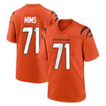 Pkot C.Bengals #71 Amarius Mims Player Orange Home Game Stitched Jerseys