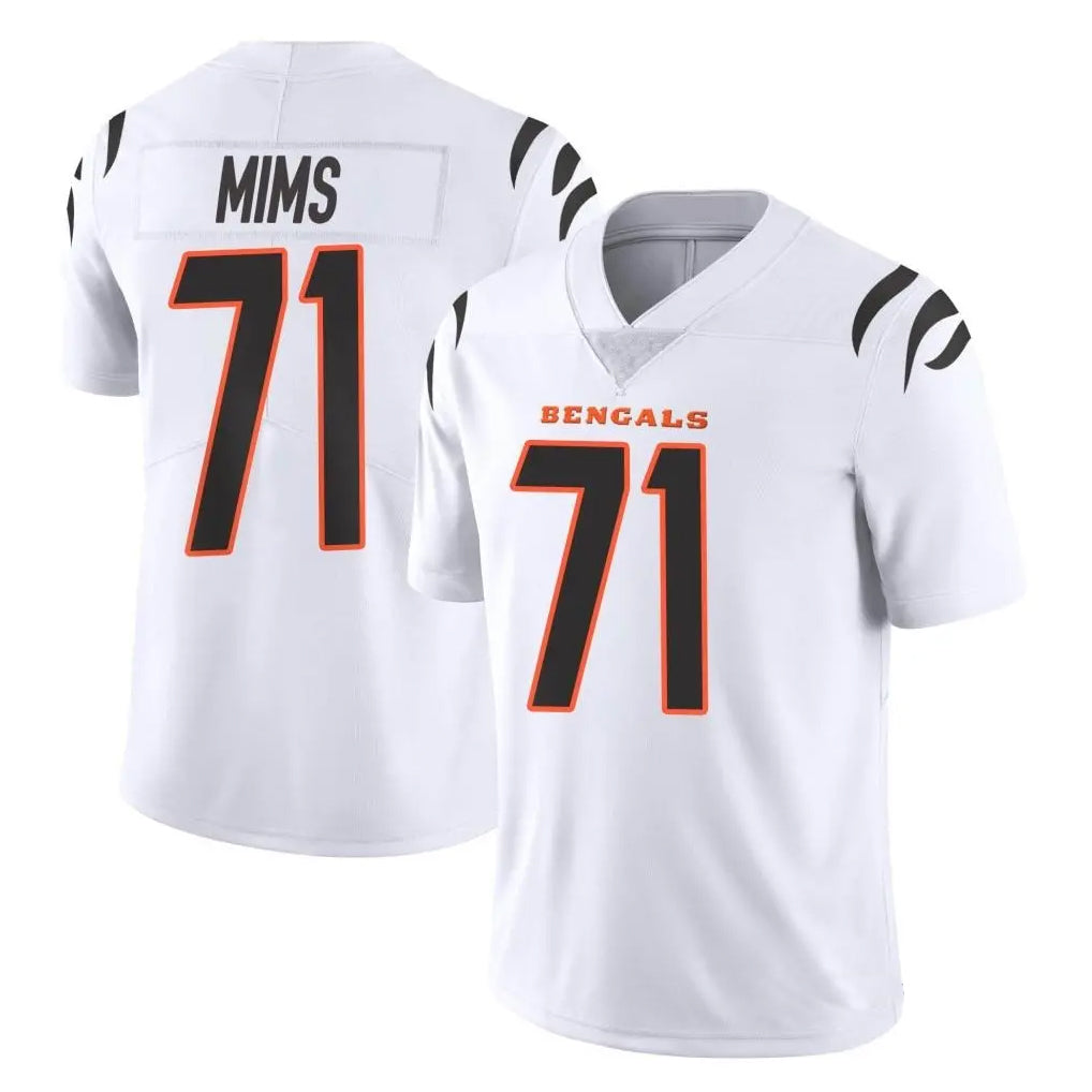 Pkot C.Bengals #71 Amarius Mims Player White Vapor Untouchable Limited Home Game Stitched Jerseys