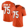 Pkot C.Bengals #75 Orlando Brown Jr. Player Orange Vapor Untouchable Limited Home Game Stitched Jerseys