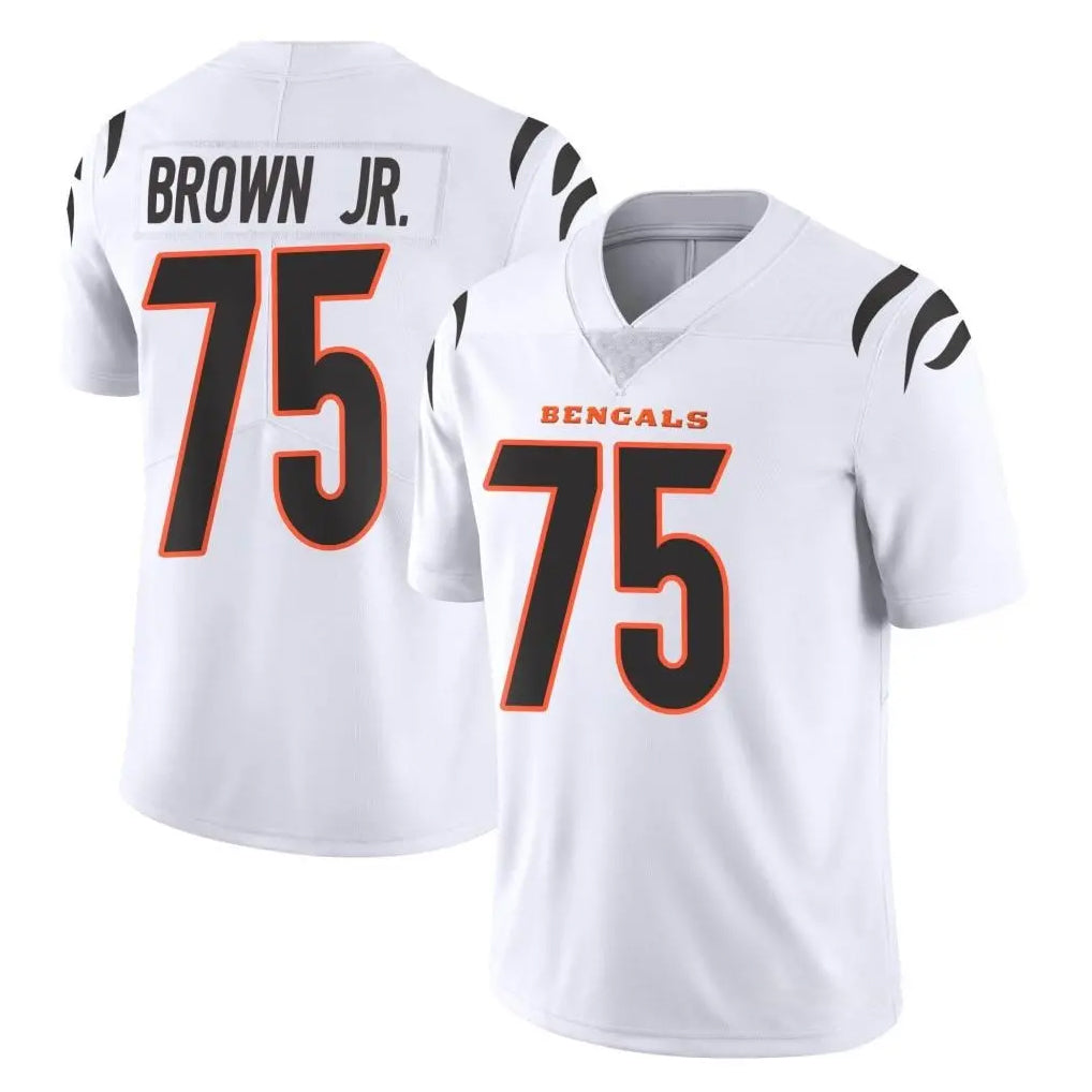 Pkot C.Bengals #75 Orlando Brown Jr. Player White Vapor Untouchable Limited Home Game Stitched Jerseys