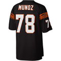 Pkot C.Bengals #78 Anthony Mu?oz Mitchell & Ness Black Legacy Replica  Puhic Stitched Jerseys