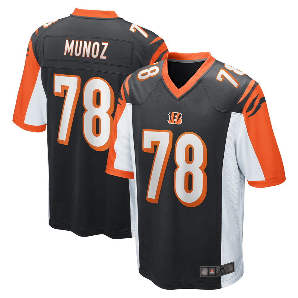 Pkot C.Bengals #78 Anthony Munoz Player Black Alternate Home Game Stitched Jerseys