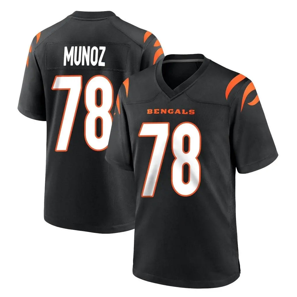 Pkot C.Bengals #78 Anthony Munoz Player Black Home Game Stitched Jerseys