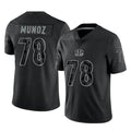 Pkot C.Bengals #78 Anthony Munoz Player Black Reflective Limited Game Stitched Jerseys