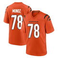Pkot C.Bengals #78 Anthony Munoz Player Orange Home Game Stitched Jerseys