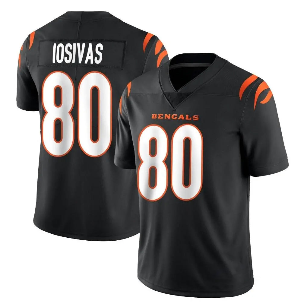 Pkot C.Bengals #80 Andrei Iosivas Player Black Vapor Untouchable Limited Home Game Stitched Jerseys