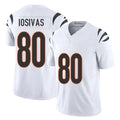 Pkot C.Bengals #80 Andrei Iosivas Player White Vapor F.U.S.E. Limited Home Game Stitched Jerseys