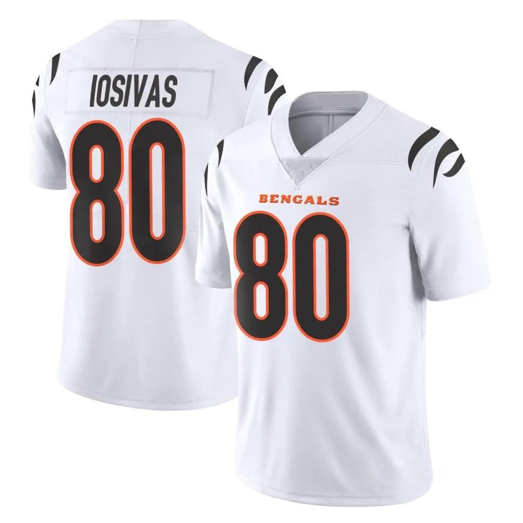 Pkot C.Bengals #80 Andrei Iosivas Player White Vapor Untouchable Limited Home Game Stitched Jerseys