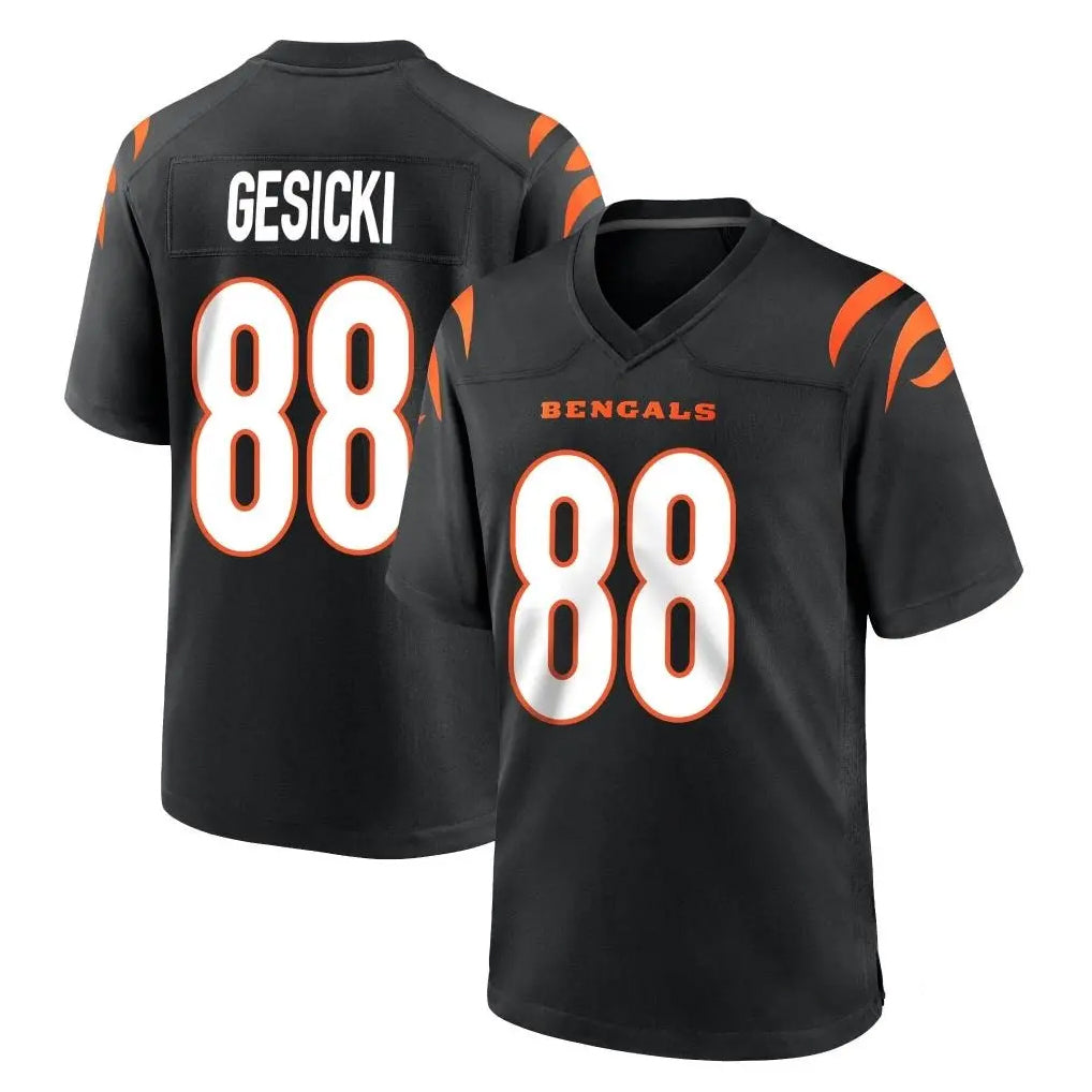 Pkot C.Bengals #88 Mike Gesicki Player Black Home Game Stitched Jerseys