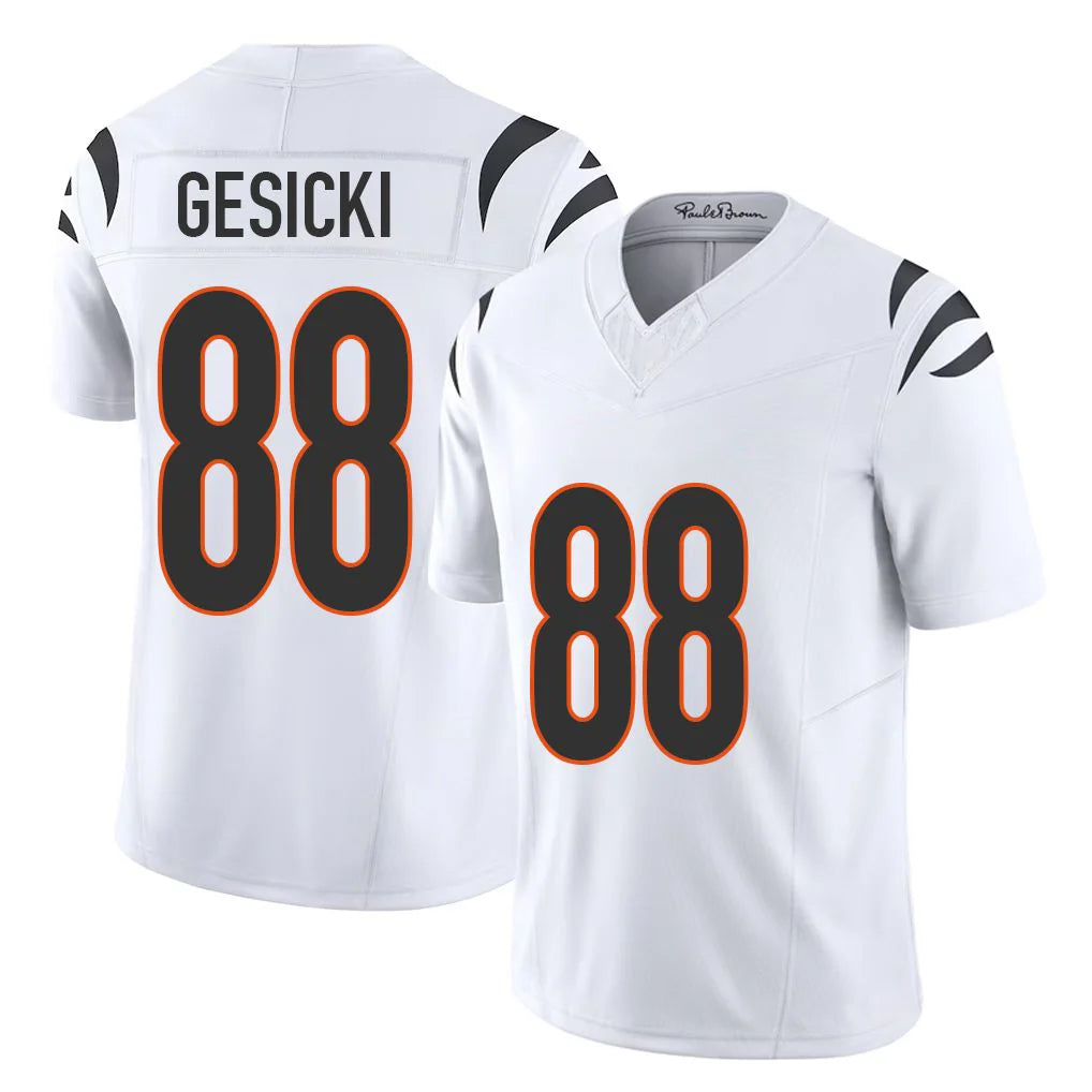 Pkot C.Bengals #88 Mike Gesicki Player White Vapor F.U.S.E. Limited Home Game Stitched Jerseys