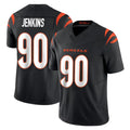 Pkot C.Bengals #90 Kris Jenkins Jr Player Black Vapor F.U.S.E. Limited Home Game Stitched Jerseys