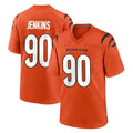 Pkot C.Bengals #90 Kris Jenkins Jr Player Orange Home Game Stitched Jerseys