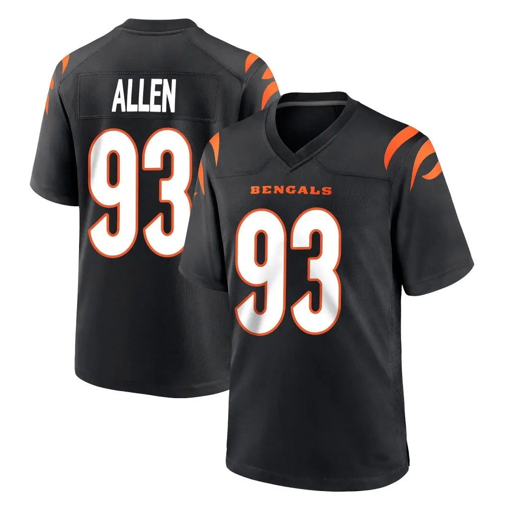 Pkot C.Bengals #93 Jonathan Allen Player Black Home Game Stitched Jerseys