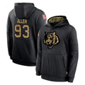 Pkot C.Bengals #93 Jonathan Allen Player Black Salute to Service Pullover Hoodies Limited Stitched Jerseys
