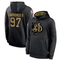 Pkot C.Bengals #97 Dexter Lawrence II Player Black Salute to Service Pullover Hoodies Limited Stitched Jerseys