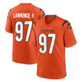 Pkot C.Bengals #97 Dexter Lawrence II Player Orange Home Game Stitched Jerseys
