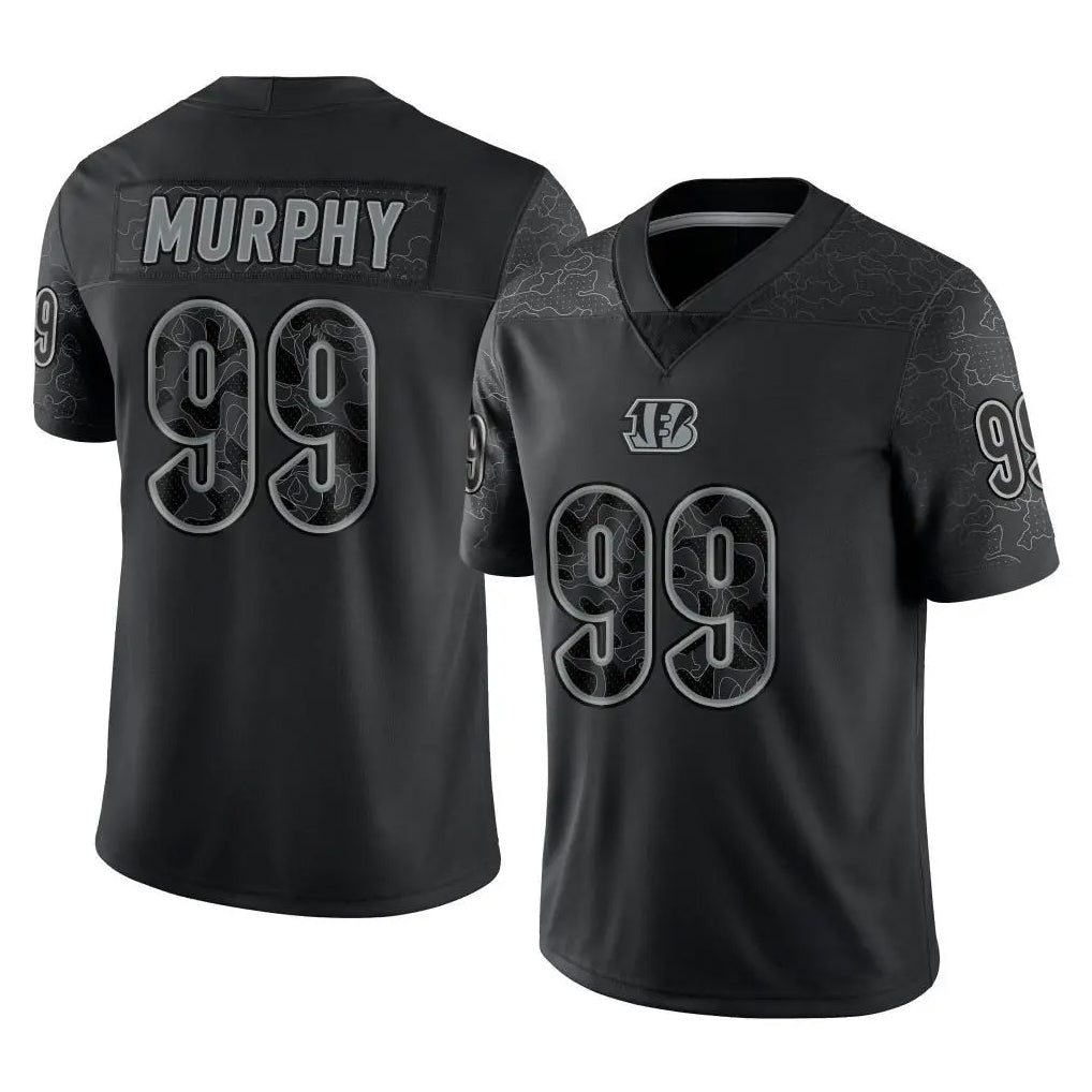 Pkot C.Bengals #99 Myles Murphy Player Black Reflective Limited Game Stitched Jerseys