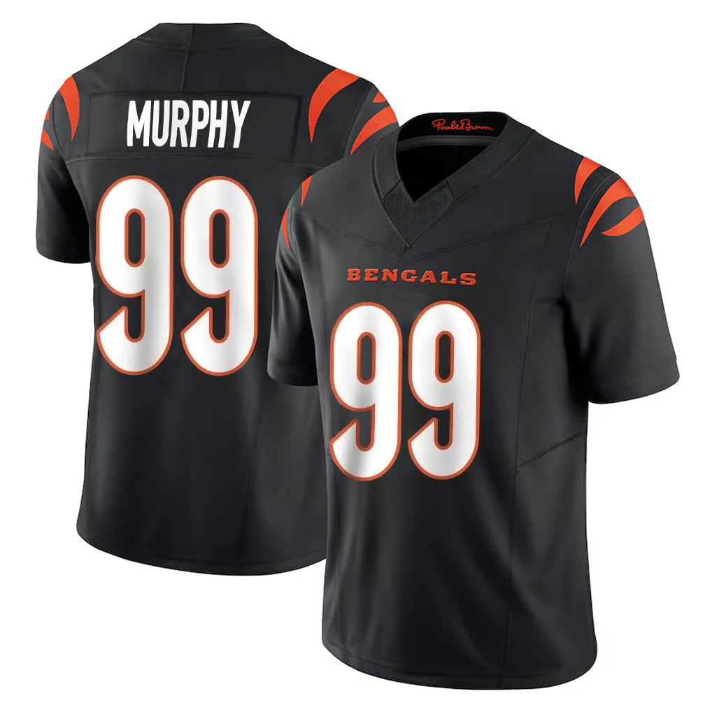 Pkot C.Bengals #99 Myles Murphy Player Black Vapor F.U.S.E. Limited Home Game Stitched Jerseys