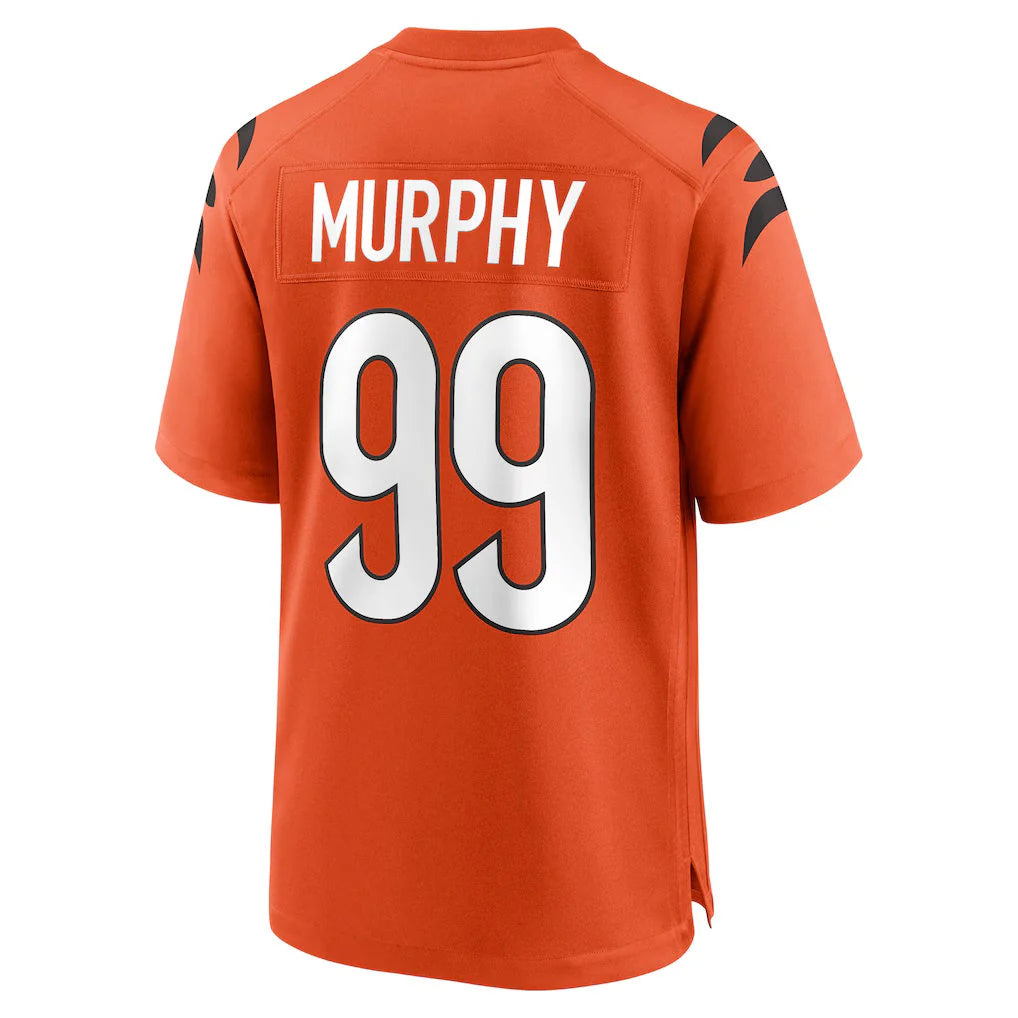 Pkot C.Bengals #99 Myles Murphy Player Orange Home Game Stitched Jerseys