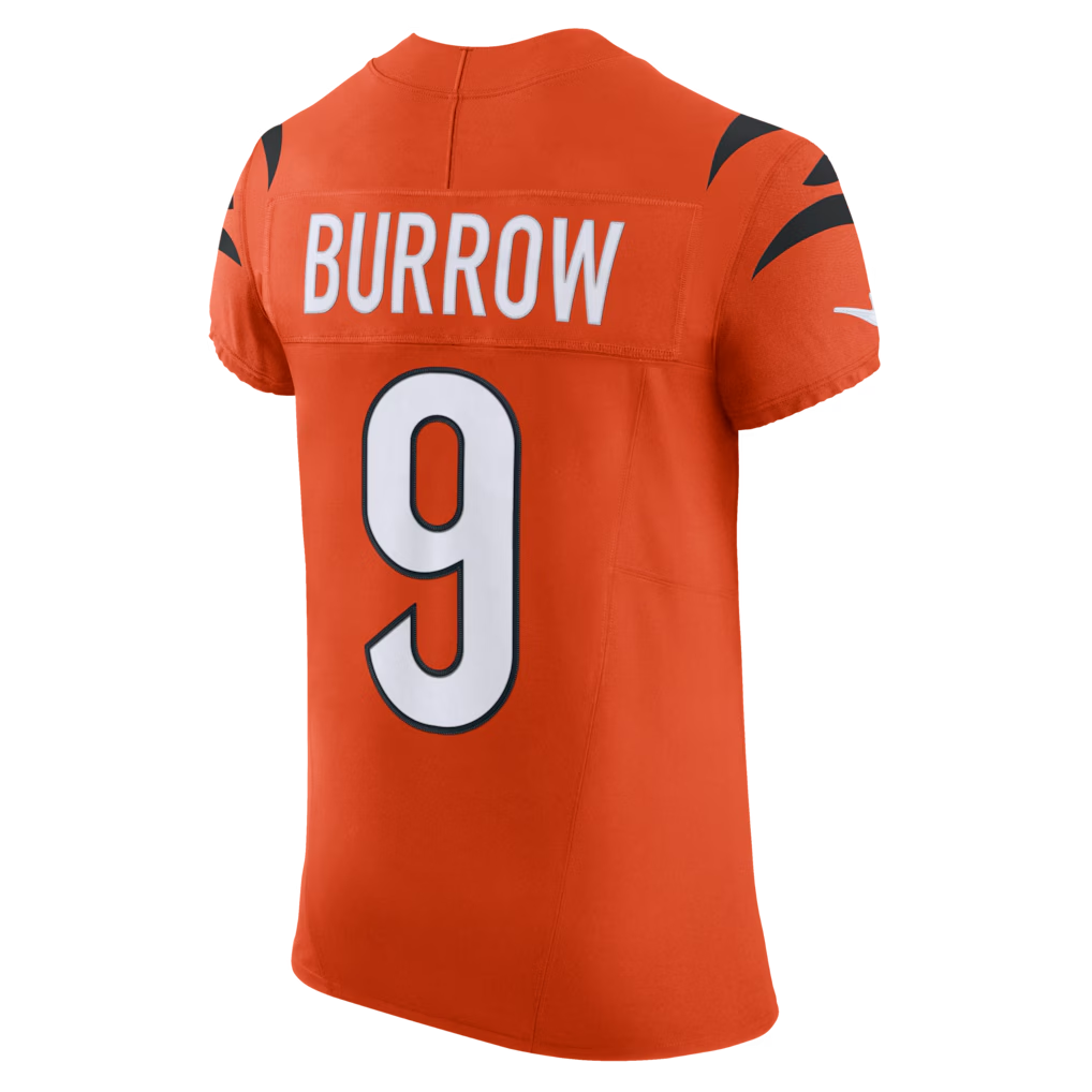 Pkot C.Bengals #9 Joe Burrow Orange Team Vapor F.U.S.E. Elite Stitched Jerseys