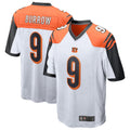 Pkot C.Bengals #9 Joe Burrow Player White Alternate Game Home Stitched Jerseys