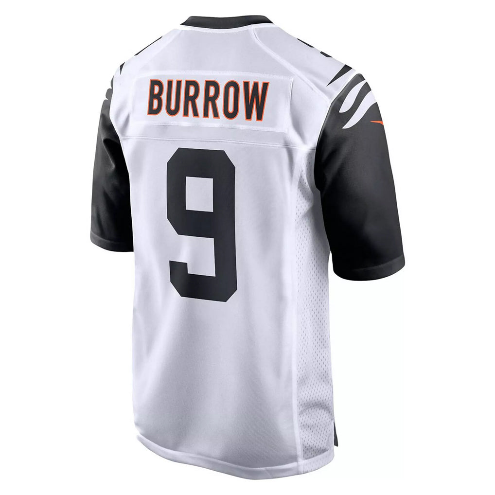 Pkot C.Bengals #9 Joe Burrow Player White Alternate Home Game Stitched Jerseys