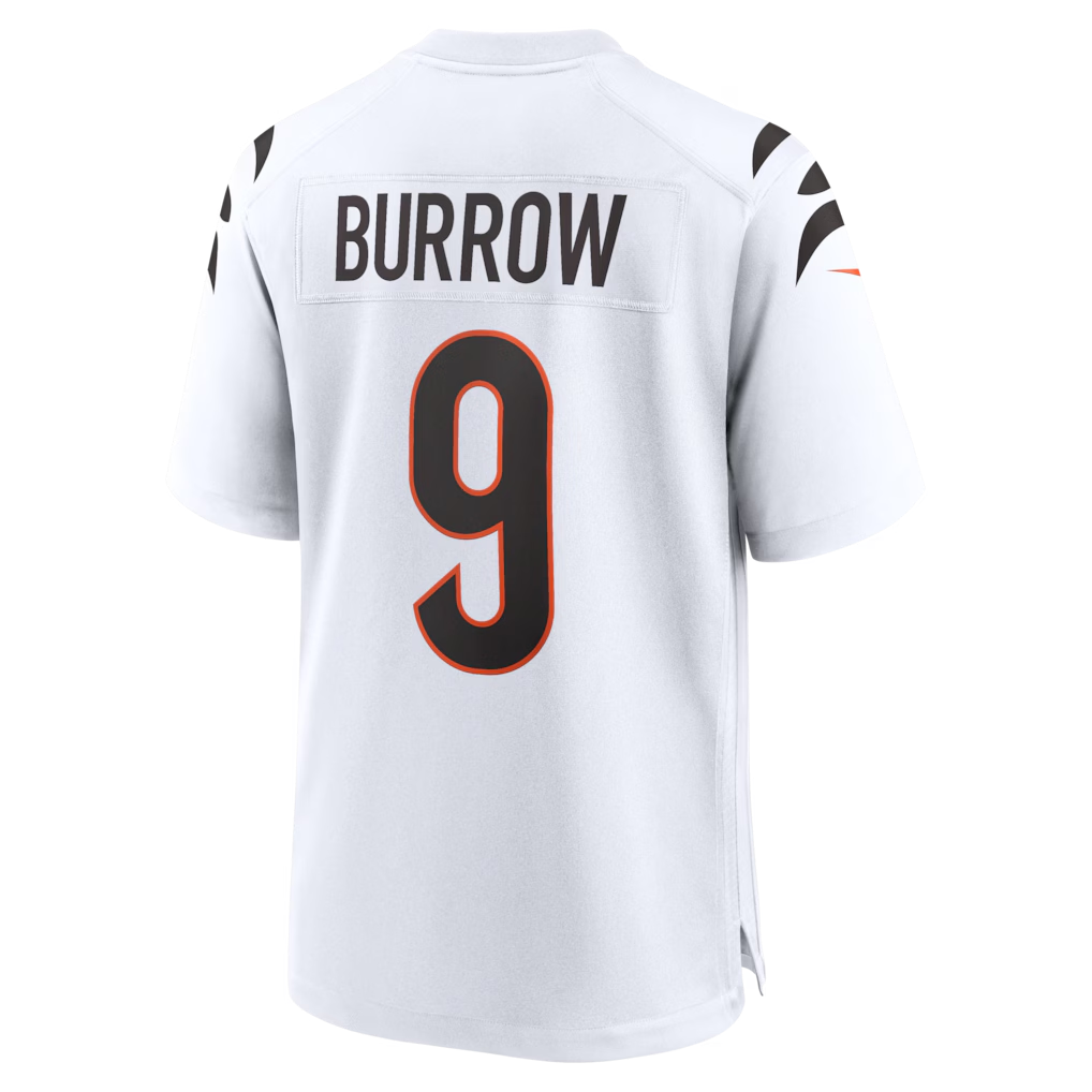 Pkot C.Bengals #9 Joe Burrow White Game Stitched Jerseys