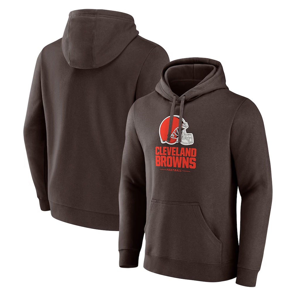 Pkot C.Browns Brown Primetime Lockup Pullover Hoodie Blank Player Stitched Jerseys