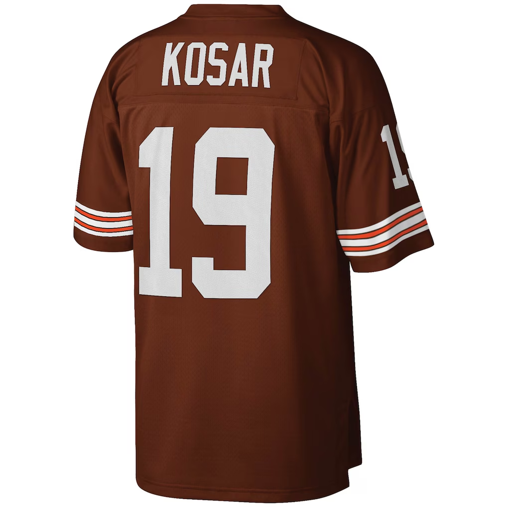 Pkot C.Browns #19 Bernie Kosar Mitchell & Ness Brown Legacy Replica Stitched Jerseys