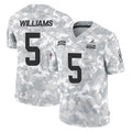 Pkot C.Browns #5 Quincy Williams Player Arctic Camo Salute to Service Limited Home Game Stitched Jerseys